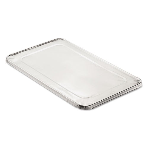 Steam Pan Foil Lids, Fits Full-Size Pan, 40 Gauge, 12.88 x 20.81, 50/Carton | Bundle of 2