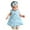 Blue, variant on Utoimkio Baby Girl Dresses Sleeveless Princess Dresses for Girls Infant Toddler Girls Floral Dress with Headband