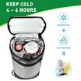 thumbnail image 4 of Tirrinia Golf Cooler Bag - Small 5-Can Capacity Insulated Thermocooler Sleeve with Storage Pocket, 4 of 7