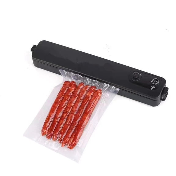 Food Sealer Vacuum Sealer Machine for Food Preservation Vacuum Bags Included Dry/Wet Modes Compact Design for Meat Fruits & Leftovers，37.3*7*8.5cm black