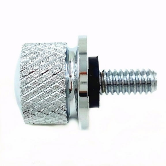 Chrome Billet Aluminum Knurled Seat Bolt for Harley Sportster Dyna Touring King