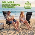 thumbnail image 5 of VECUKTY Triangle Frame High Back Folding Camping Chair, Portable Moon Chair with Enhanced Stability, Includes Carry Bag, Black, 5 of 9