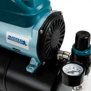 Master Airbrush Model TC-40T - Cool Runner Professional High Performance Single-Piston Airbrush Air Compressor with 3-Liter Air Tank, 2 Holders, Regulator, Gauge, Water Trap Filter & Air Hose