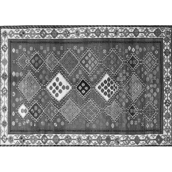 Ahgly Company Indoor Rectangle Persian Gray Traditional Area Rugs, 6' x 9'