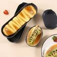 Baking Pans Set for Oven 4 Piece Silicone Hot Dog Bun Oval Baking Tray Set With High Temperature