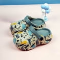 thumbnail image 6 of JUMEYU Kids Slippers Boys Kids Slippers Boys Girls Shower Slippers Slip On Slide Sandals Non-Slip Summer Beach Pool Shoes Size 1.5 (Blue,Big Kids 1.5), 6 of 6