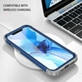 thumbnail image 3 of iPhone 12 Pro Max Case with Tempered Glass Screen Protector , Dteck Heavy Dual Layer Full Protection Rugged Shockproof Case Hard PC Protective Back Cover For Apple iPhone 12 Pro Max 6.7 inch, Blue, 3 of 6