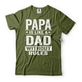 thumbnail image 5 of Papa Is Like A Dad Without Rules Shirt Funny Dad Shirt Funny Papa Shirt Father's Day Gift Shirt (3X-Large Grey), 5 of 6