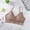 Khaki, variant on Idoravan Sports Bras for Women Plus Size Women's Ruched Sports Bras Padded Workout Tops Medium Support Crop Tops Free Size