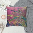 thumbnail image 2 of GOSMITH  Floral Throw Pillow Cover Vintage Art Nature Irises Flower Leaves Rectangle Pillow Cases Home Decorative Cushion Cover for Bed Sofa Purple Green White, 2 of 5