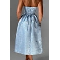 thumbnail image 3 of Vestido EEMEII de verano sin tirantes para regreso a casa con bolsillos, azul, 3 of 6