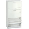 thumbnail image 1 of HOMCOM Armoire Étroite de Rangement pour Chaussures avec 3 Tiroirs Basculants et Tablettes Ajustables, 1 of 10