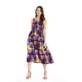 thumbnail image 4 of Robe Hawaïenne Élastique Luau Coucher de Soleil Violet, 4 of 4