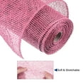 thumbnail image 3 of Uxcell PP Burlap Mesh 10" x 10 Yards Decorative Wrapping Ribbon, Pink 1 Roll, 3 of 5