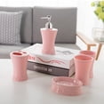 thumbnail image 4 of 5PCS Bath Accessories Set Includes Dispenser Toothbrush Rack Gargle Cup Soap Box, 4 of 10
