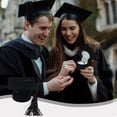thumbnail image 3 of Bachelor Hat Ring Box for Graduation, Jewelry Storage Box with Velvet Lining, Black Graduation Cap Gift Box for Rings and Earrings, Small Keepsake Box for College Graduat, 3 of 6
