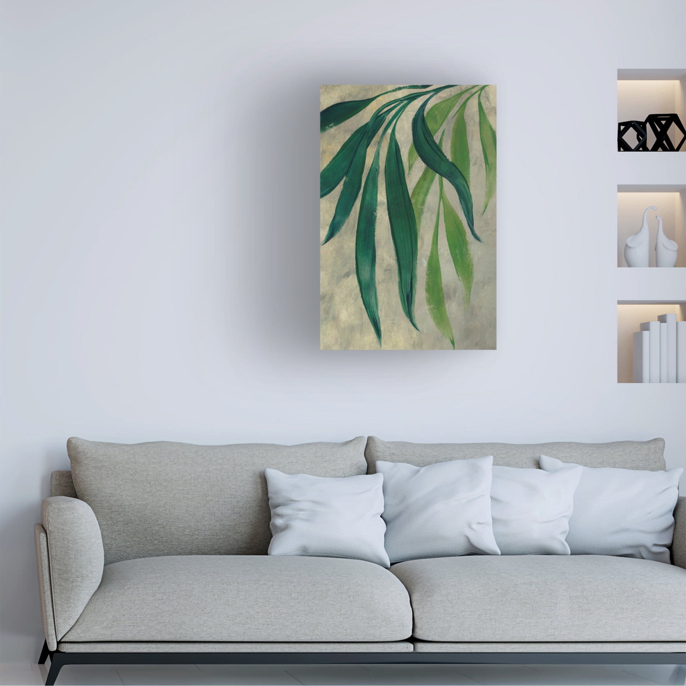 Trademark Fine Art Rosana Laiz Blursbyai Viau cascading leaves Canvas Wall Art