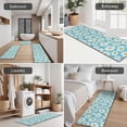 thumbnail image 5 of Blue Daisy Flower Pattern Kitchen Rugs Sets Of 3,Kitchen Runner Rugs Non Skid Washable,Decorative Kitchen Floor Mats for Kitchen,Sink,Laundry,17"x30"+ 17"x47" + 17"x59", 5 of 6