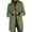 101#Army Green, variant on Pea Coats for Women Winter Peacoat Jacket Casual Stand Collar Single Breasted Pea Coat Long Sleeve Jackets Dark Green 2XL