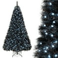 thumbnail image 1 of Costway 8 FT Halloween Tree with 860 Branch Tips Frosted Pine Needles 450 White LED Lights, 1 of 10