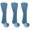 Light Blue, variant on Noble Health Care Diabetic anti Skid Hospital Slipper Socks Women's 9-11, Light Blue (3 Pack)