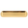 thumbnail image 1 of ETHZZLE Drinks Tray Rectangle Plate Golden Finish Serving Kitchen Supplies Camping 1Pack, 1 of 8