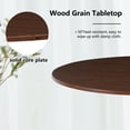 thumbnail image 2 of PHOYAL 31.5" MDF Small Round Dining Table Set for 2, Tulip Style Pedestal Dining Tables for Kitchen Small Space Apartment, Walnut, 2 of 7