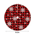 thumbnail image 3 of Polyester Christmas Tree Skirt with Water-Repellent Fabric for Indoor and Outdoor Holiday Decorations, 3 of 6