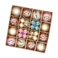 thumbnail image 5 of 44 Pieces Christmas Balls Ornaments Christmas Tree Decoration Baubles Assortment Coffee Golden, 5 of 8