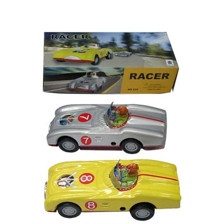 - Alexander Taron Collectible 2 Piece Tin Toy Model Racer Car Set