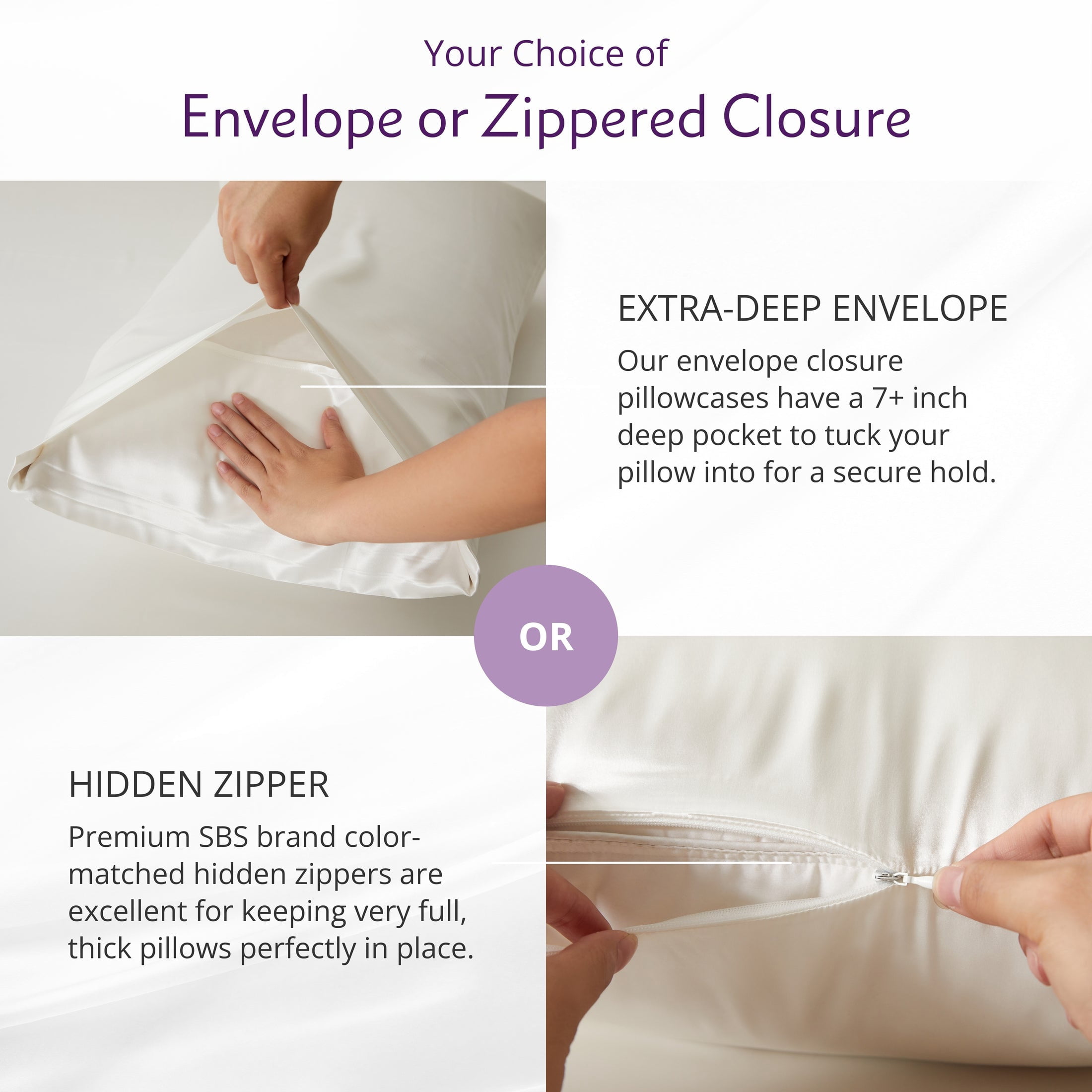22 Momme Silk Pillowcase - White