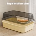 thumbnail image 6 of Ovzne Semi-Enclosed High-Side Cat Litter Box – Splash-Proof, Spacious Design With Matching Scoop, 6 of 6
