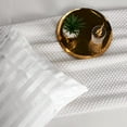 thumbnail image 4 of Lirex 2-Pack Microfiber Pillowcases, Standard Size, Satin Silk Finish, Envelope Closure, White Stripe, 4 of 6