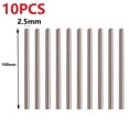 thumbnail image 1 of Chendee 10Pcs Straight Shank Metric 100Mm Long Carbide High Speed Steel Rod Lathe Tool,2.5Mm, 1 of 5