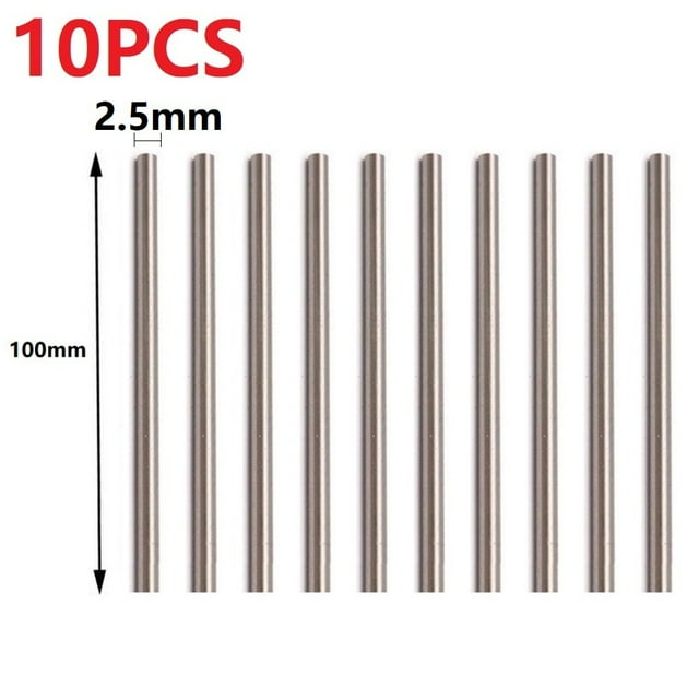 Chendee 10Pcs Straight Shank Metric 100Mm Long Carbide High Speed Steel Rod Lathe Tool,2.5Mm