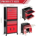 thumbnail image 5 of LARBANKE 10-Drawer Rolling Tool Chest with Countertop, 2-in-1 Heavy Duty Metal Mechanic Cabinet, 5 of 7