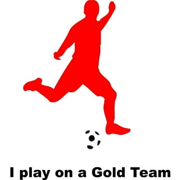 Do It Yourself Wall Decal Sticker I Play On A Gold Team – Living Room – Home Decor