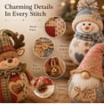 thumbnail image 3 of DIY Patchwork Fabric Character Doll Kit - Adorable Stuffed Doll Craft for Shelf Sitters & Holiday Stocking Stuffers (Gingerbread Man), 3 of 8
