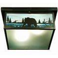 thumbnail image 4 of Meyda Tiffany 136988 Bear Creek 2 Light 23" Wide Flush Mount Square Ceiling Fixture -, 4 of 6