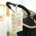 thumbnail image 2 of Portable Mommy Bag for Stroller, Refillable Floral Baby Wipe Holder Quilted Wipe Pouch with Lanyard for Casual Travel, 2 of 7