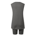 thumbnail image 5 of BOOMNY Womens 2 Peice Workout Shorts Sets Solid Sleeveless Tops Gym Yoga Shorts Outfits for Women Summer Athletic Matching Sets, 5 of 7