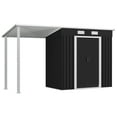 thumbnail image 2 of vidaXL Garden Shed with Extended Roof Anthracite 136.2"x76"x71.3" Steel, 2 of 10