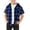 Blue, variant on Boys Girls Casual Flannel Plaid Hoodies Fall Fashion Button Down Shirts Short Sleeve Cute Lightweight Jacket Coats (Green,10-11 Years)