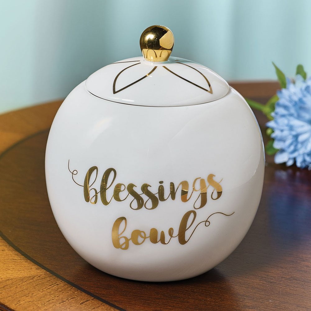 Blessings Bowl (3.5"), BEAUTIFUL DESIGN Small white porcelain bowl and