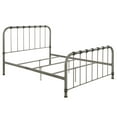 Wraparound Metal Slat Queen Bed
