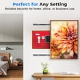 thumbnail image 3 of Compact Electronic Safe Box with Digital Touch Pad, Mechanical Override, Includes Keys (Red), 3 of 7