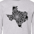thumbnail image 4 of Inktastic Texas Silhouette Mandala Long Sleeve Youth T-Shirt, 4 of 5