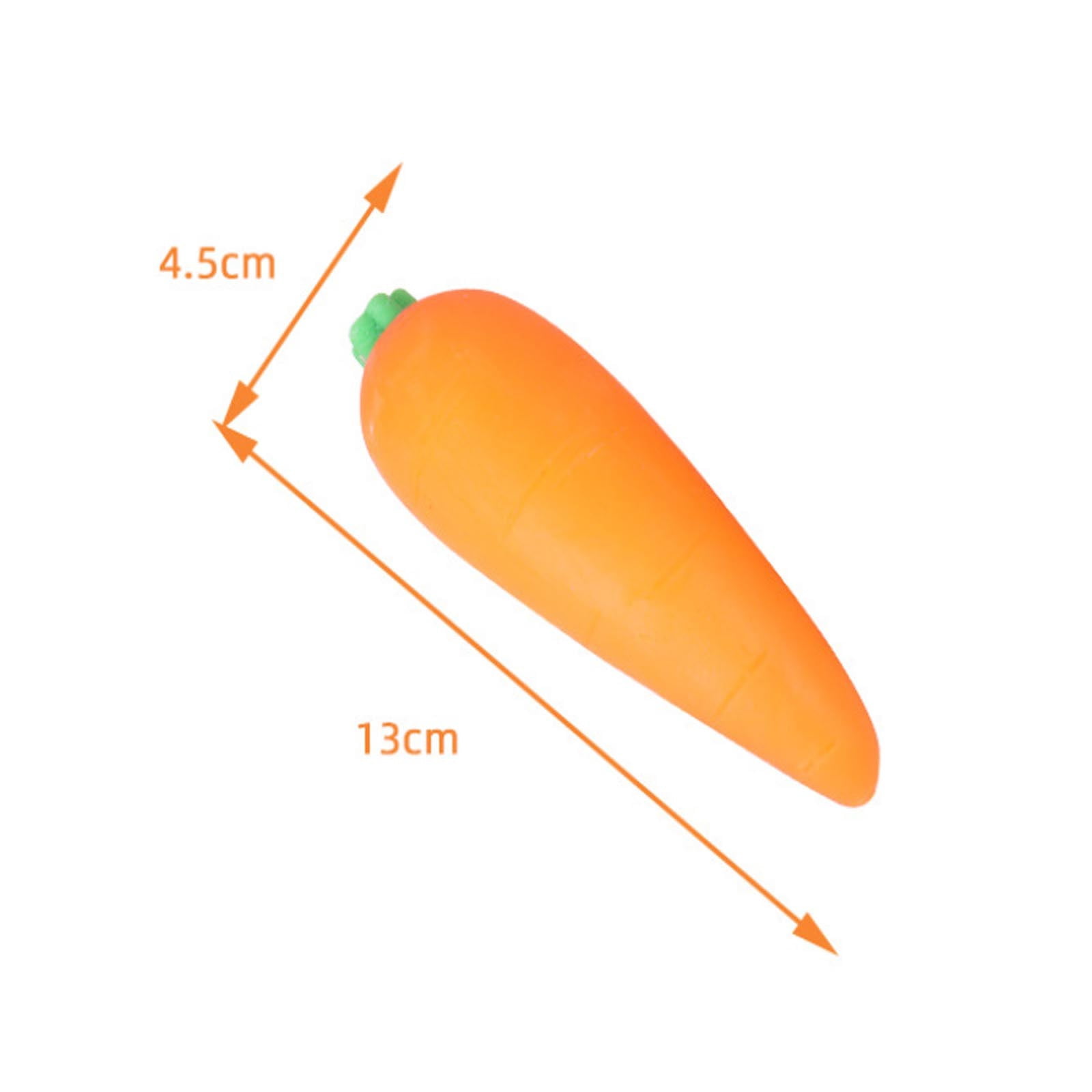 Giant Carrot Squishy Stress Ball, Jumbo Squishy Vegetable Ultra Squishy and Moldable Slow Rise Relaxing Sensory Fidget Stress for Anxiety Relief Orange