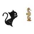 thumbnail image 1 of Reloj de pared,Reloj de pared con diseño de gato para guardería,sala de juegos y interior,Estatua de resina,Estatua de resina para decoración del hogar,manualidades,oro,Escultura de, 1 of 8