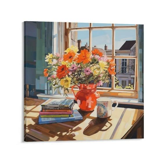 Oil Painting Kaoru Yamada Living Room Wall Art Canvas Wall Art Art Poster Canvas Painting Decor Wall Print Photo Gifts Home Modern Decorative Posters 16x16inch(40x40cm)